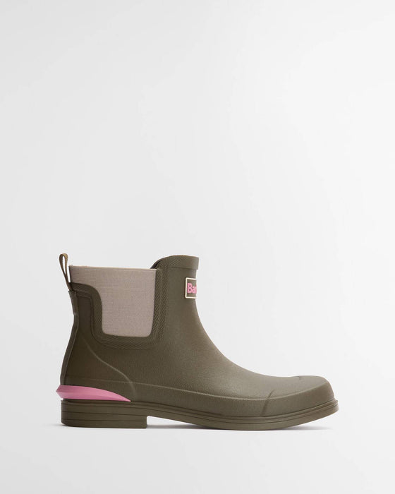 (Barbour) Abbeyfield Packable Ankle Wellingtons - Olive (Women's)