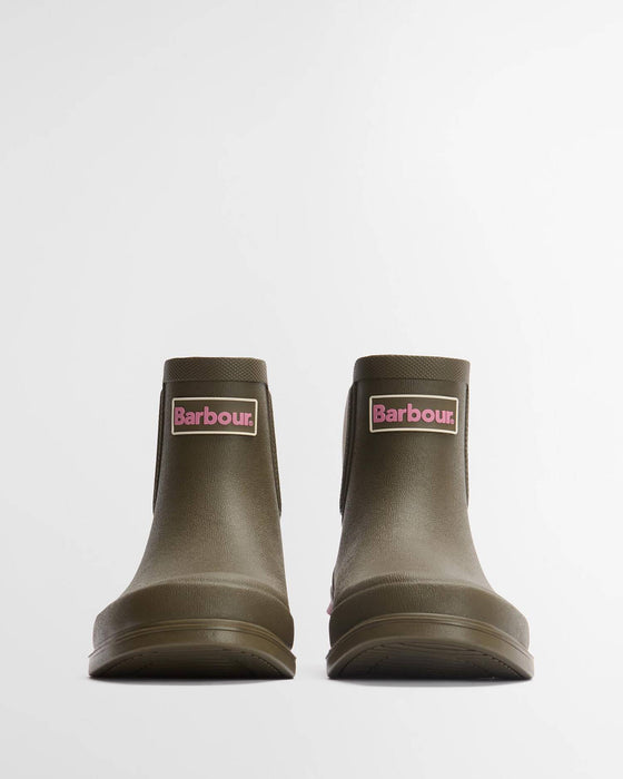 (Barbour) Abbeyfield Packable Ankle Wellingtons - Olive (Women's)