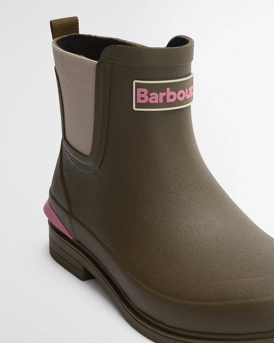 (Barbour) Abbeyfield Packable Ankle Wellingtons - Olive (Women's)