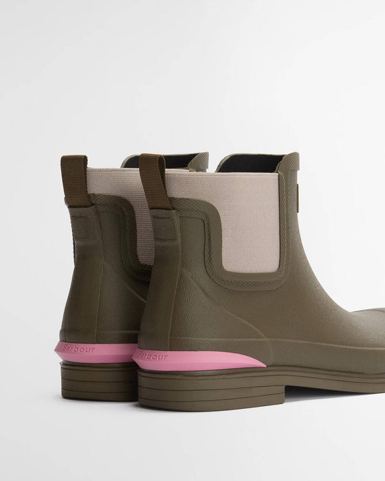 (Barbour) Abbeyfield Packable Ankle Wellingtons - Olive (Women's)