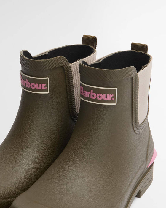 (Barbour) Abbeyfield Packable Ankle Wellingtons - Olive (Women's)