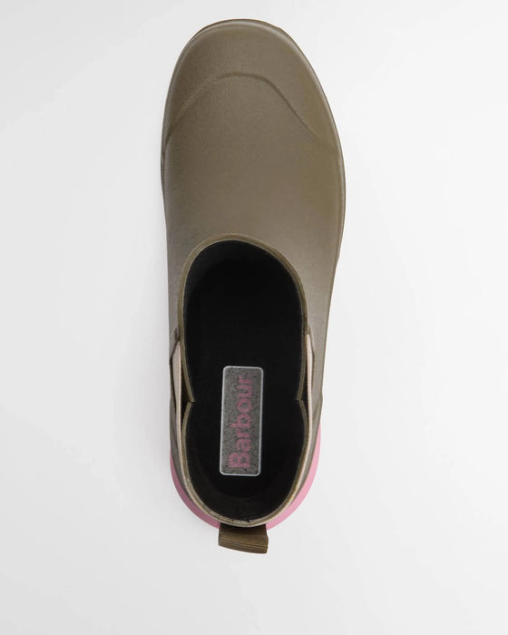 (Barbour) Abbeyfield Packable Ankle Wellingtons - Olive (Women's)