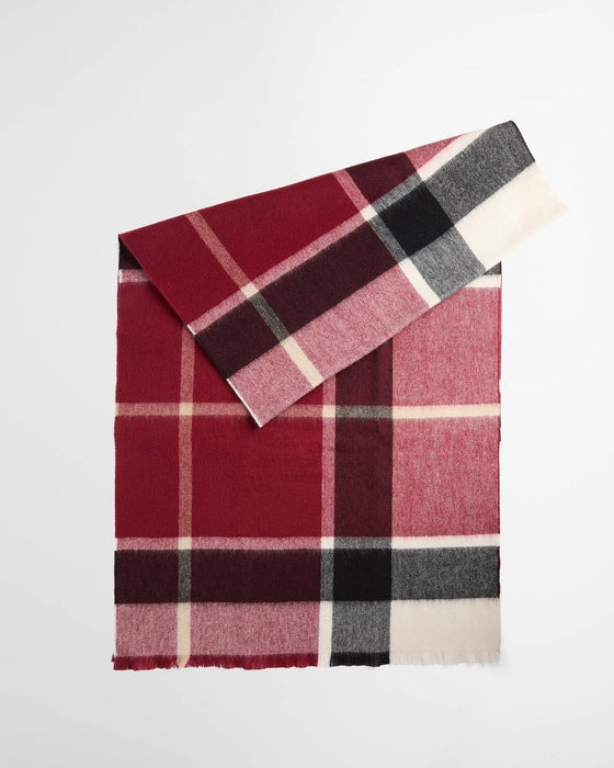 (Barbour) Rosefield Tartan Scarf - Light Cardinal Tartan (Women's)