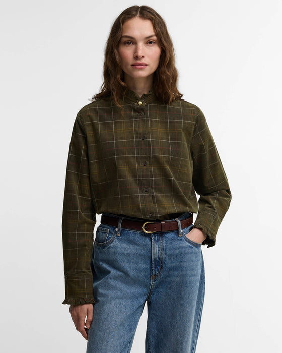 (Barbour) Shae Tartan Relaxed Shirt - Sage/Classic Tartan (Women's)