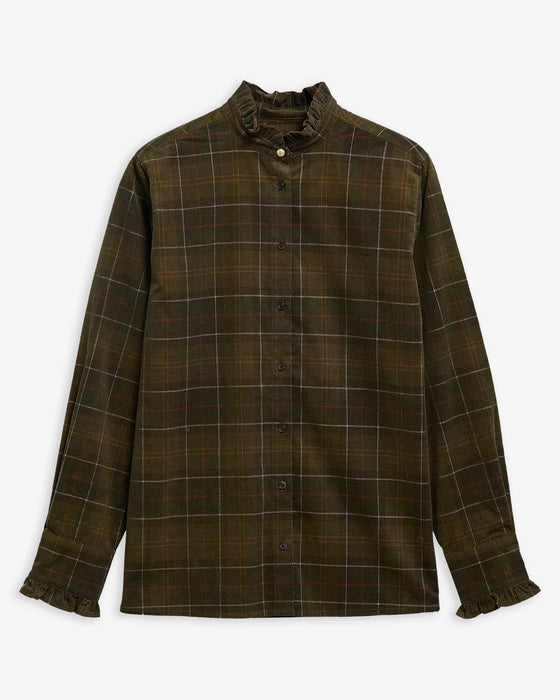 (Barbour) Shae Tartan Relaxed Shirt - Sage/Classic Tartan (Women's)