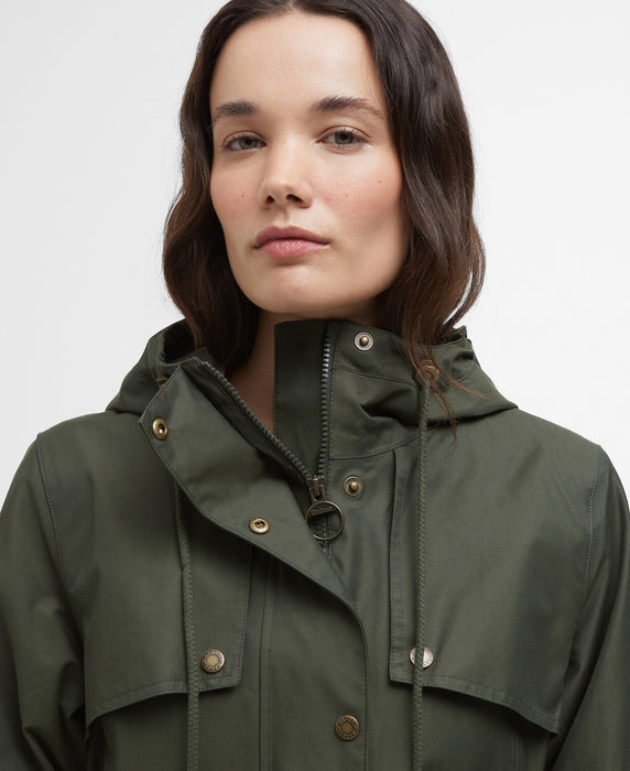 (Barbour) Maple Waterproof Jacket - Olive/Ancient Tartan (Women's)
