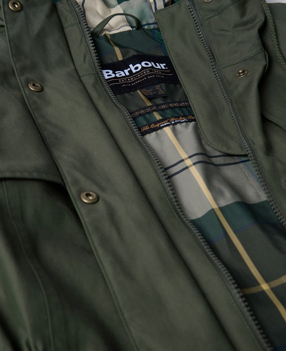 (Barbour) Maple Waterproof Jacket - Olive/Ancient Tartan (Women's)
