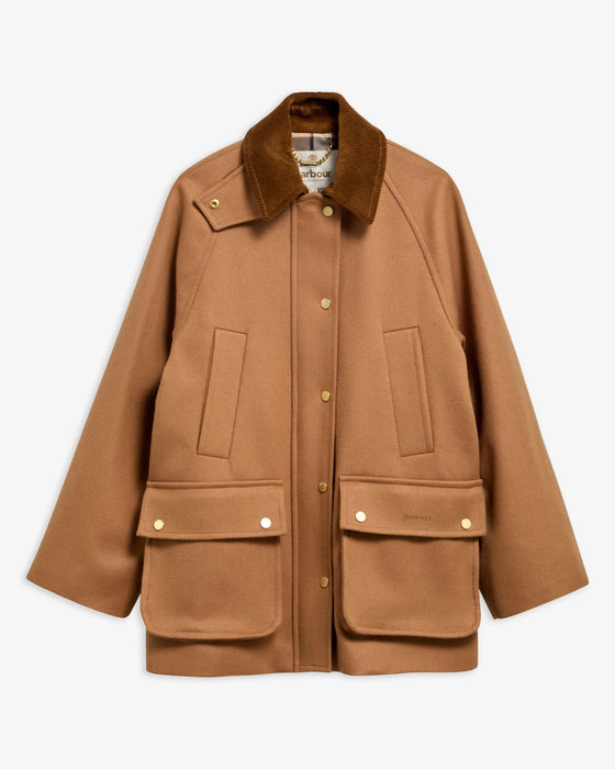 (Barbour) Women's Bedale Wool Coat - Beige (Women's)