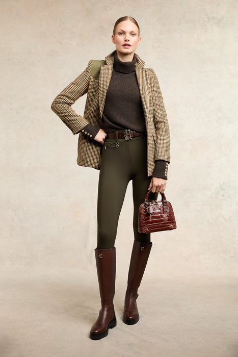 (Holland Cooper) Contour Trouser - Dark Olive (Women's)