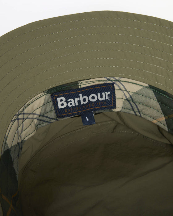 (Barbour) Tracker Showerproof Bucket Hat - Dusty Olive (Men's)