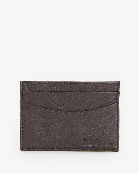 (Barbour) Amble Leather Card Holder - Dark Brown (Men's)