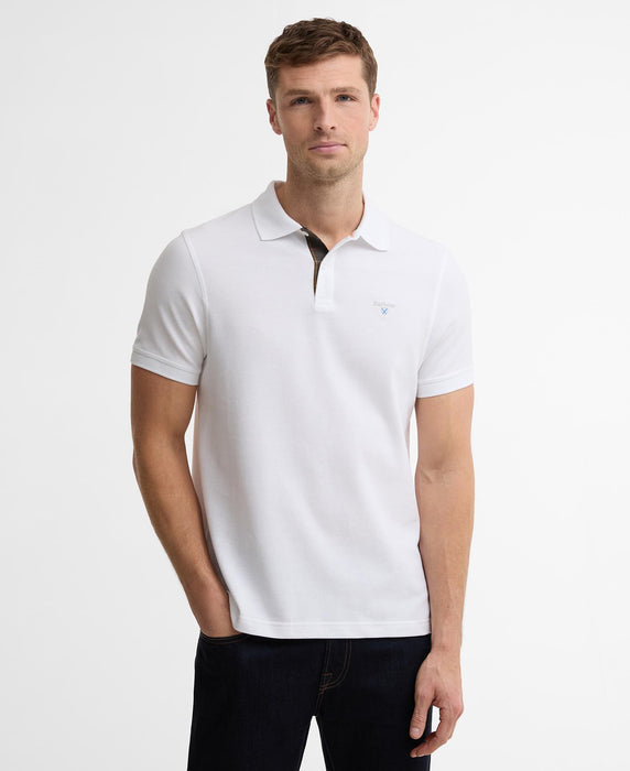 (Barbour) Regular Pique Polo Shirt - White (Men's)