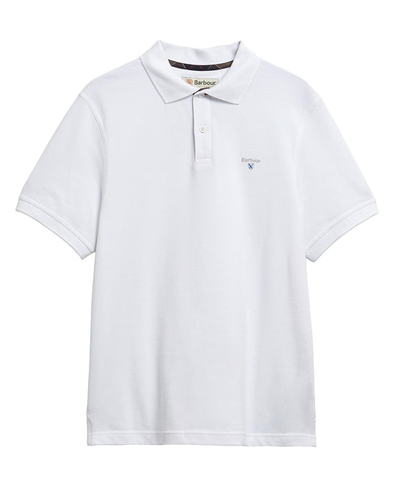 (Barbour) Regular Pique Polo Shirt - White (Men's)