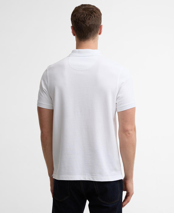 (Barbour) Regular Pique Polo Shirt - White (Men's)