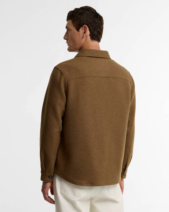 (Barbour) Marltown Tailored Wool-Blend Overshirt - Sandstone (Men's)