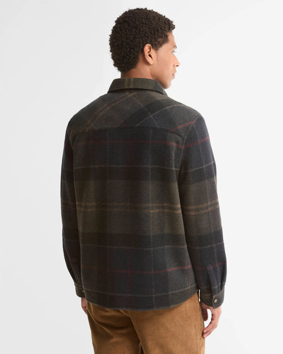 (Barbour) Woodlane Brushed Check Overshirt - Shadow (Men's)