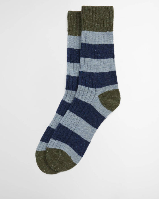 (Barbour) Houghton Stripe Socks - Blue Stone (Men's)