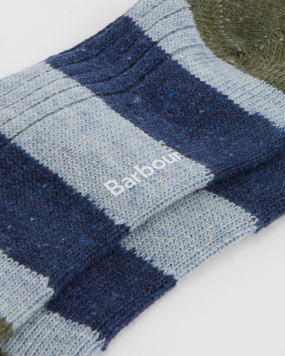 (Barbour) Houghton Stripe Socks - Blue Stone (Men's)