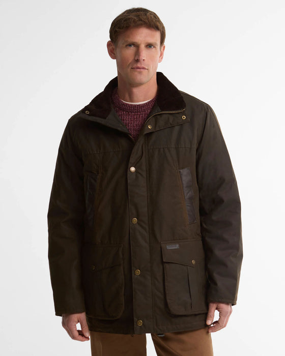 (Barbour) Sandale Waxed Jacket - Olive (Men's)