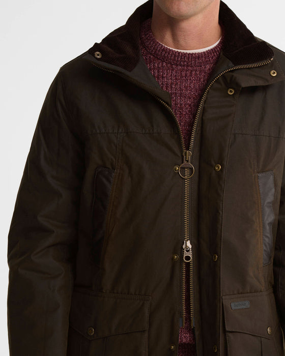 (Barbour) Sandale Waxed Jacket - Olive (Men's)