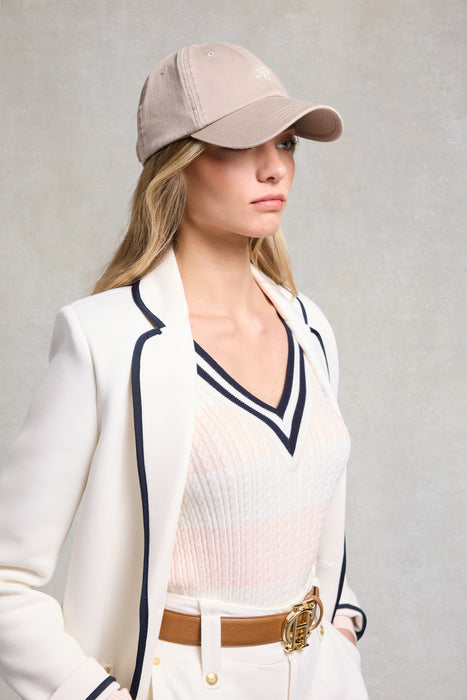 (Holland Cooper) Monogram Cap - Taupe Ecru (Women's)