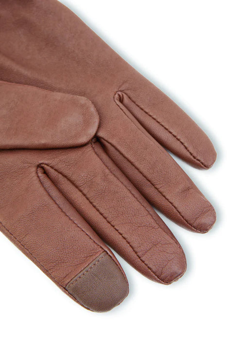 (Holland Cooper) Monogram Leather Gloves (Women's)
