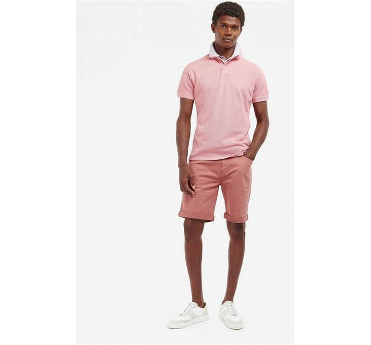SALE - Barbour - Washed Sports Polo Shirt - Pink Salt (Men's)