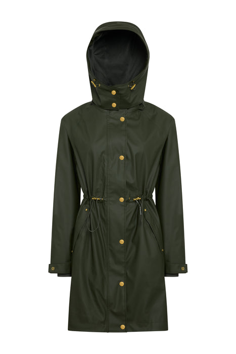 (Holland Cooper) Chartwell Rain Parka - Hunter Green (Women's)