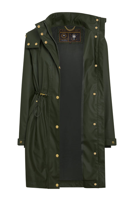 (Holland Cooper) Chartwell Rain Parka - Hunter Green (Women's)