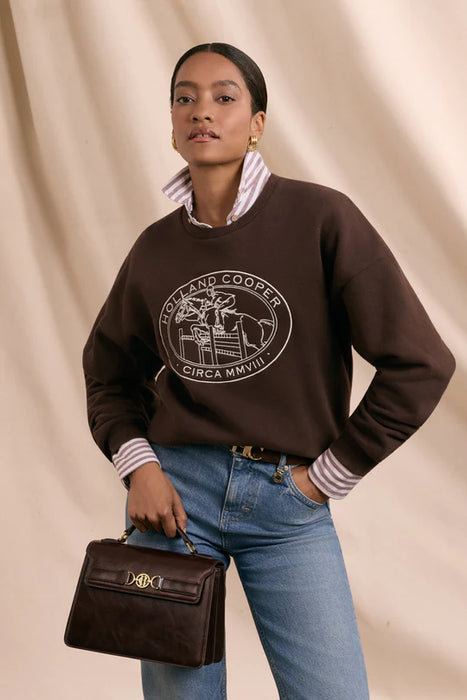 (Holland Cooper) Relaxed Fit Crew Neck Sweat (Women's)