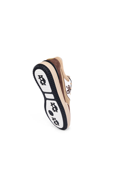 (Holland Cooper)  Retro Trainer - Taupe Tan Nude (Women's)