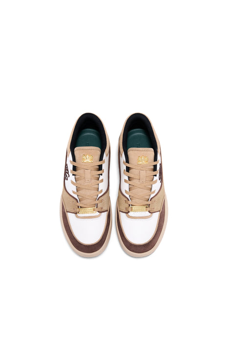 (Holland Cooper)  Retro Trainer - Taupe Tan Nude (Women's)