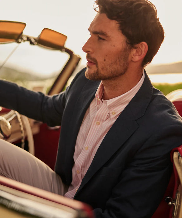 (Schoffel) Cowes Linen Jacket - Navy (Men's)