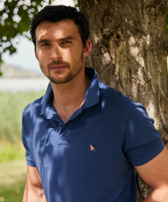 (Schoffel) St Ives Garment Dyed Polo Shirt - French Navy (Men's)
