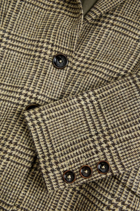 (Holland Cooper) Highgrove Coat - Prince of Wales Brown (Women's)
