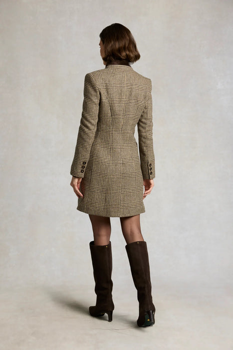 (Holland Cooper) Highgrove Coat - Prince of Wales Brown (Women's)