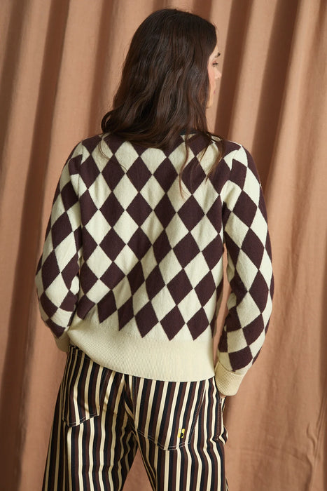 (Sophie+Lucie) CHAQUETA ARLEQUIN PUNTO - MANTEQUILLA (Women's)