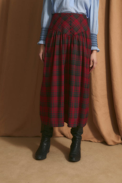 (Sophie+Lucie) FALDA FEDE Skirt - Red Tartan (Women's)
