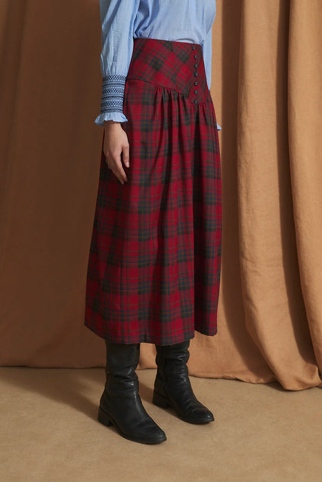 (Sophie+Lucie) FALDA FEDE Skirt - Red Tartan (Women's)