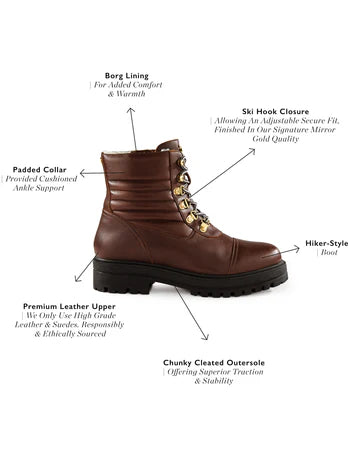 (Holland Cooper) Shoreditch Boot - Chocolate (Women's)