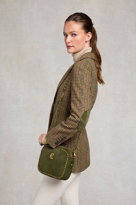 (Holland Cooper) Soho Camera Bag - Olive Suede (Women's)