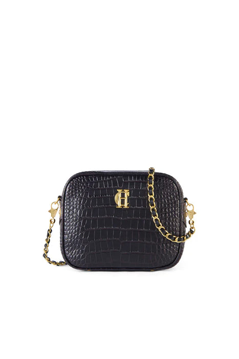 (Holland Cooper) Soho Camera Bag - Choc Croc (Women's)