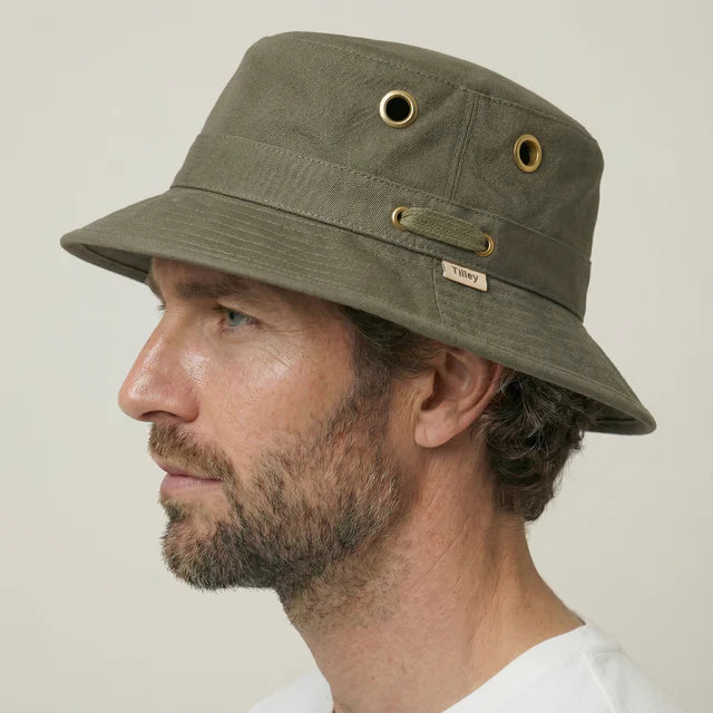 (Tilley) Iconic T1  Bucket Hat - Olive (Unisex)