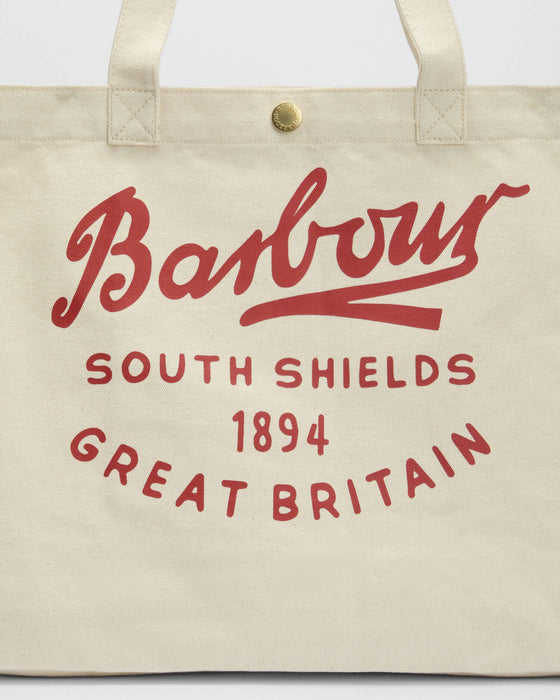 (Babrour) Script Tote Bag - Red Logo (Unisex)