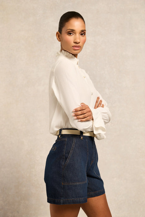 (Holland Cooper) Utility Denim Shorts - Denim (Women's)