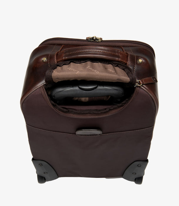 (Loake) Paris Leather Wheeled Suitcase (Unisex)