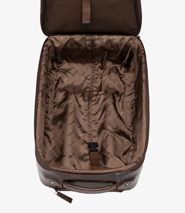 (Loake) Paris Leather Wheeled Suitcase (Unisex)