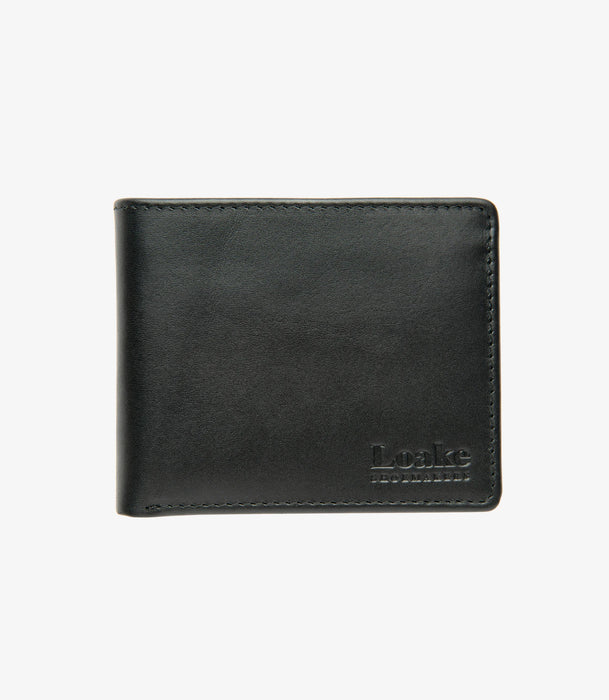 (Loake) Barclay Wallet - Black Grain Calf Leather (Men's)