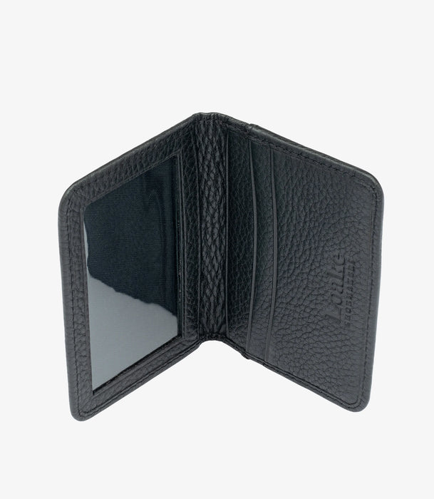 (Loake) Fenchurch Card Holder - Black Grain Calf Leather (Men's)