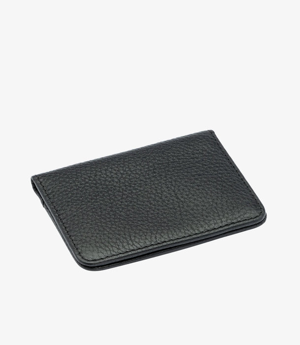 (Loake) Fenchurch Card Holder - Black Grain Calf Leather (Men's)